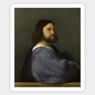 A Man with a Quilted Sleeve by Titian Sticker